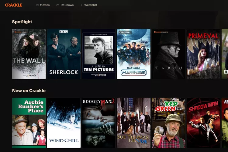 Crackle free movies streaming website